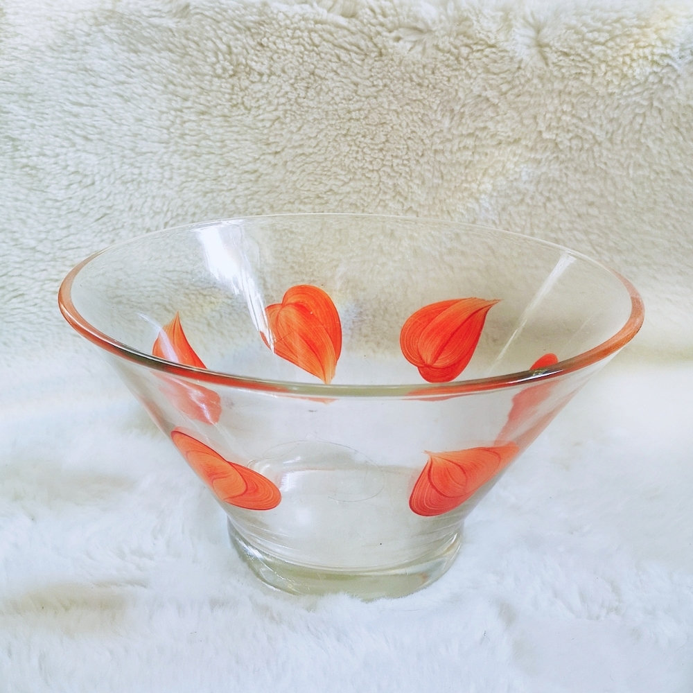 💮3/$45💮 Vintage Large Glass Salad Bowl